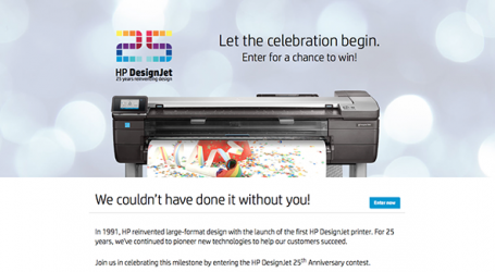 HP feiert 25 Jahre DesignJet Drucker mit dem Wettbewerb „Mein HP DesignJet und ich“